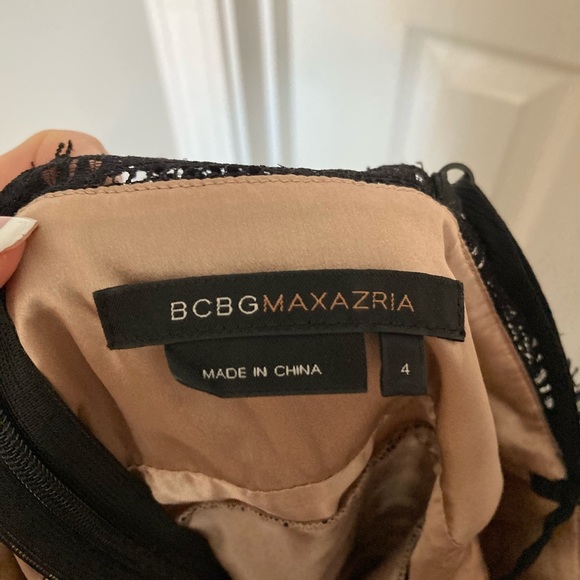 BCBGMAXAZRIA Black Lace Slip Dress Size 4 BCBG Maxazria - Picture 5 of 5